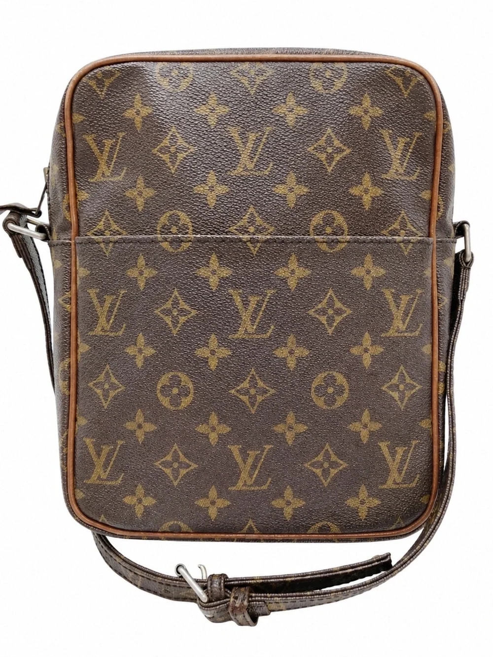 Louis Vuitton Monogram Canvas Messenger Bag in Brown and Gold